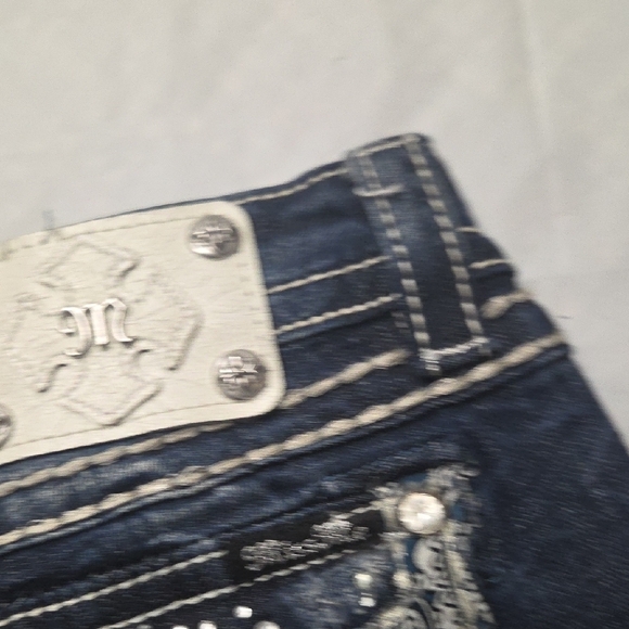 Miss Me Dark Wash Embellished Flare Jeans - Picture 10 of 10